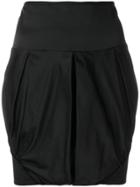 Giorgio Armani Vintage Ruched Mini Skirt - Black