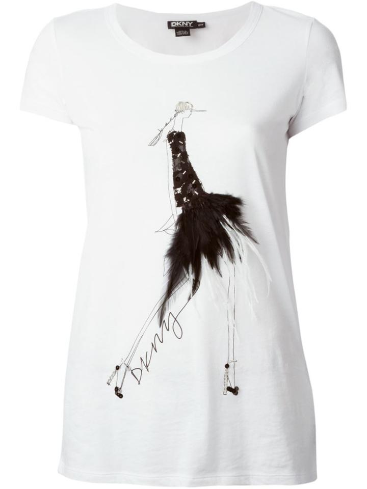 Dkny Feather Party Girl T-shirt