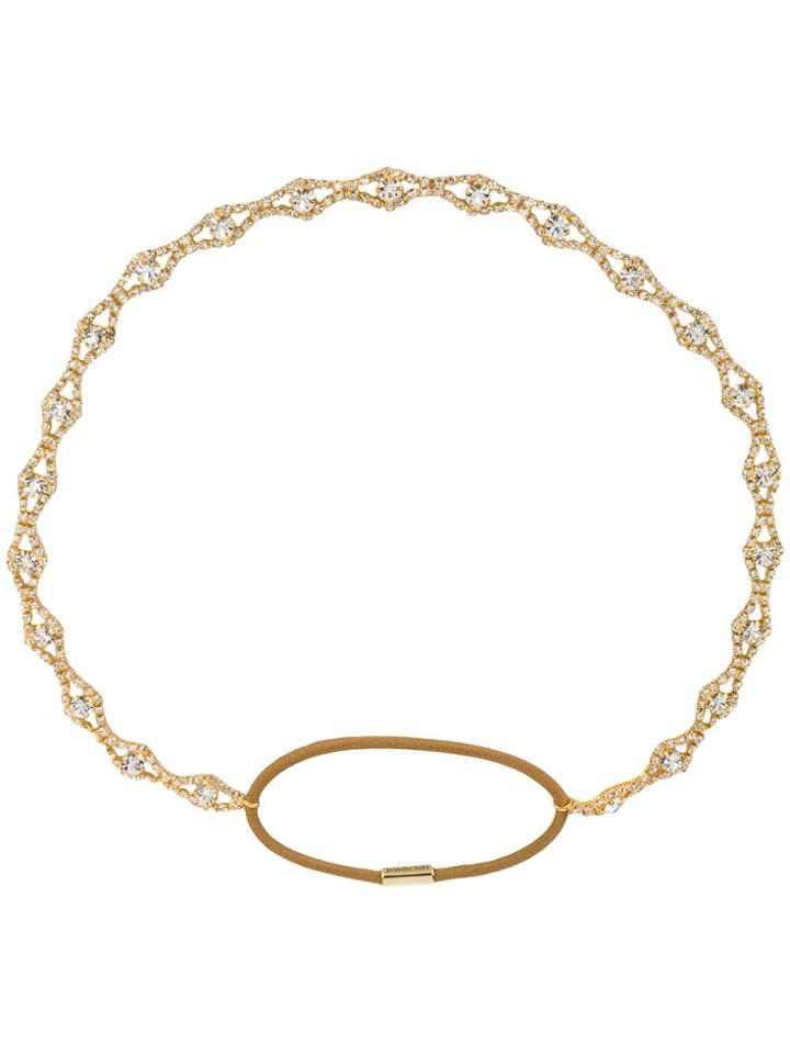 Jennifer Behr Jewelled Hairband - Metallic
