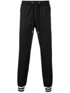 Dolce & Gabbana Stripe Cuff Tracksuit Bottoms - Black