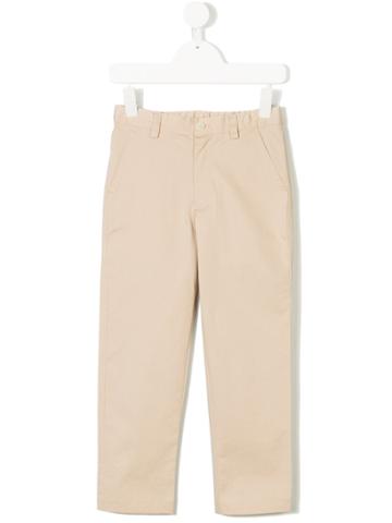 Oscar De La Renta Kids Classic Slim Trousers - Nude & Neutrals