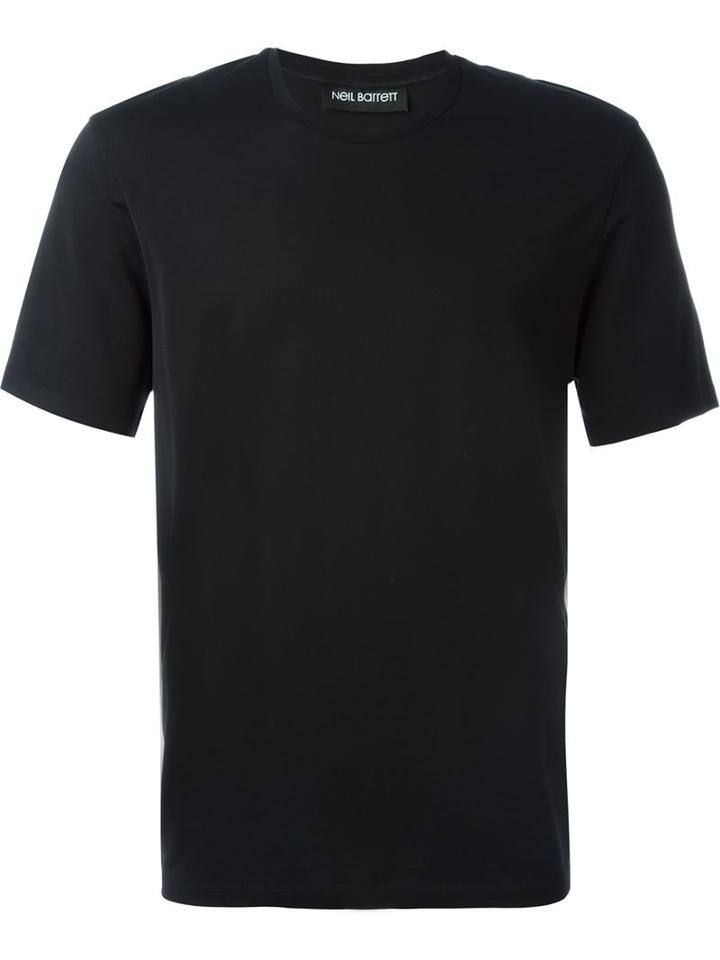 Neil Barrett Classic T-shirt, Men's, Size: Xs, Black, Cotton