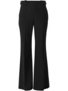 Chloé Flared Trousers, Women's, Size: 40, Black, Silk/spandex/elastane/acetate/wool