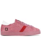 D.a.t.e. Lace-up Glitter Sneakers - Pink & Purple