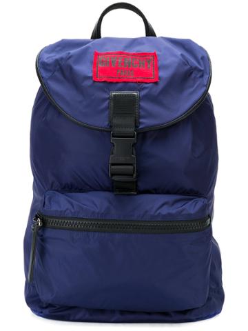 Givenchy Packable Logo Plaque Backpack - Blue