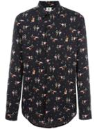 Ps By Paul Smith Dance Print Shirt, Men's, Size: Medium, Black, Cotton