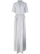 Rosie Assoulin Striped Shirt Dress - White