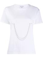 Collina Strada Chain Embellished T-shirt - White
