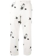 Comme Des Garçons Vintage Embroidered Trousers - White