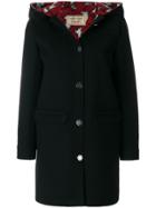 Maison Kitsuné Single Breasted Coat - Black