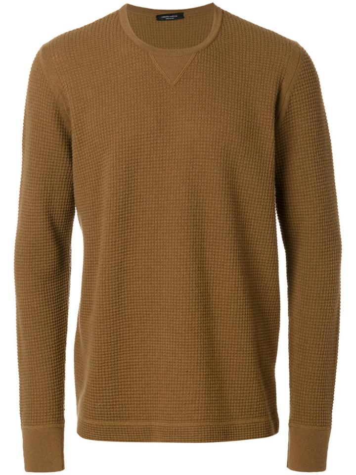 Roberto Collina Textured Sweater - Brown