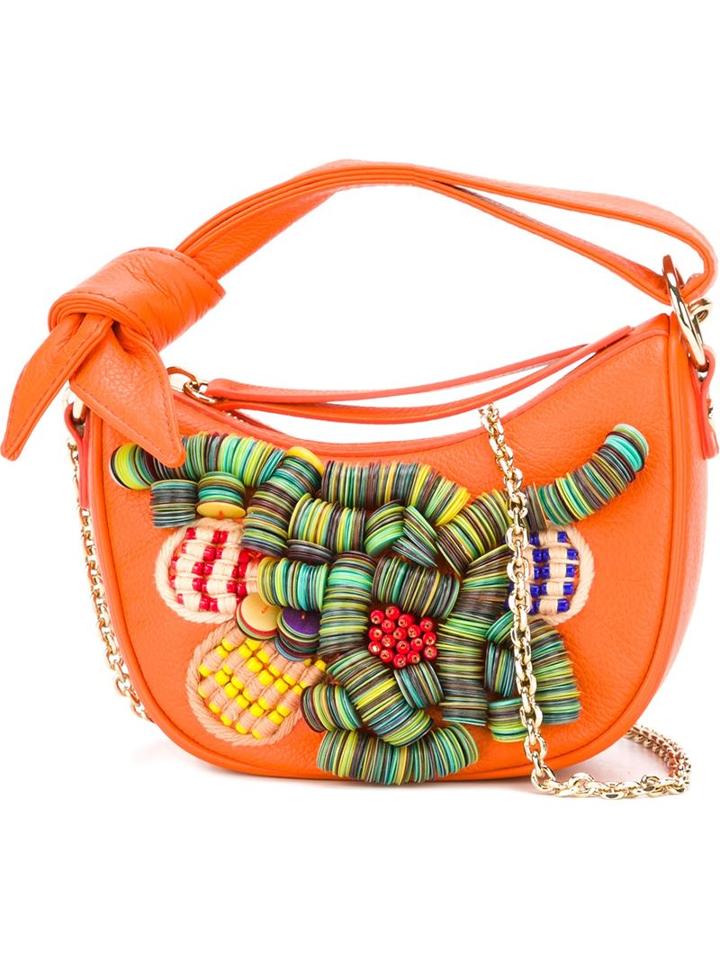 Borbonese Embellished Crossbody Bag