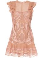 Jonathan Simkhai Embroidered Mini Dress - Brown