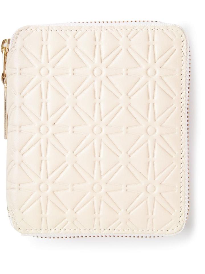 Comme Des Garçons Wallet 'embossed A' Wallet - Nude & Neutrals