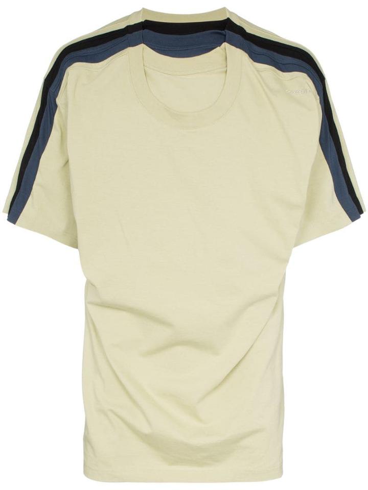 Y/project Striped T-shirt - Green