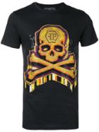 Philipp Plein Skull Printed T-shirt - Yellow & Orange