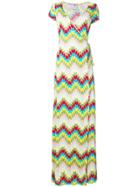 Ultràchic Zigzag Print Maxi Dress - Multicolour