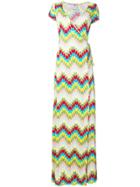 Ultràchic Zigzag Print Maxi Dress - Multicolour