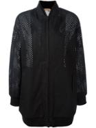 No21 Perforated Bomber Jacket