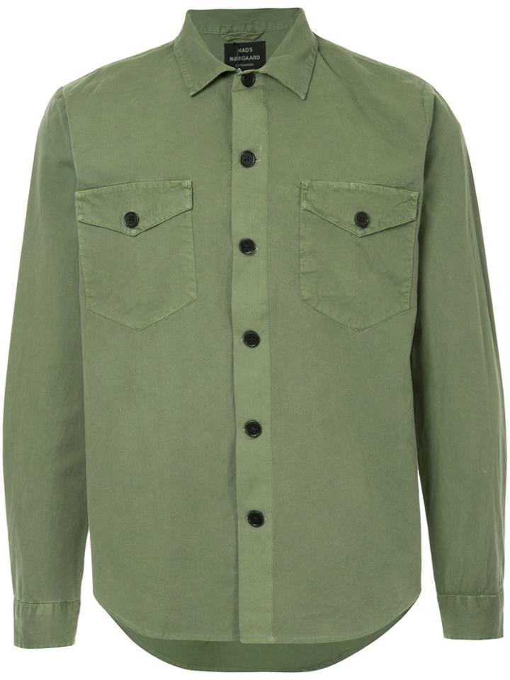 Mads N0rgaard Saka Desert Shirt - Green