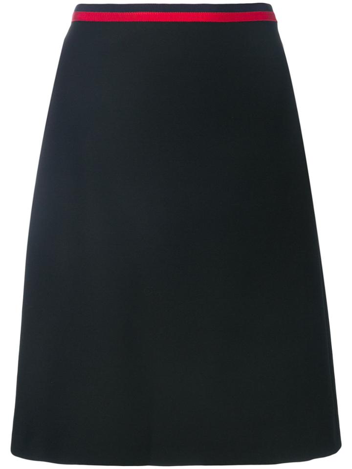 Gucci High Rise Straight Skirt - Black
