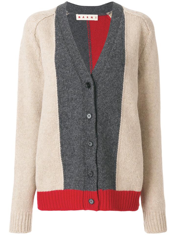 Marni - Colour Blocked Cardigan - Women - Wool - 38, Wool