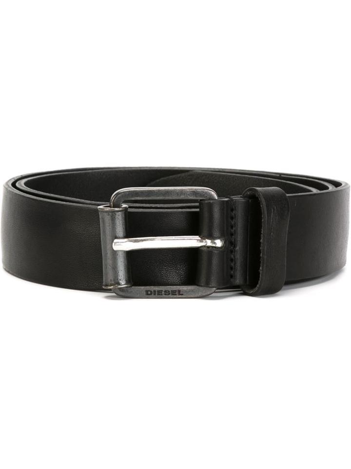 Diesel Classic Belt, Men's, Size: 95, Black, Leather