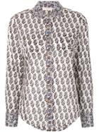 Tory Burch - Guru Border Print Shirt - Women - Cotton - 12, Cotton