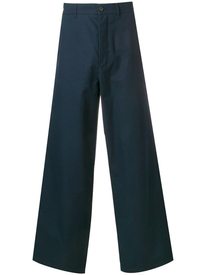 Balenciaga Wide Leg Trousers - Blue