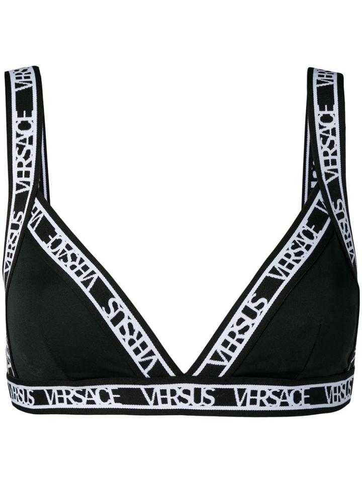 Versus Logo Bralet - Black