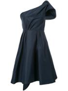 Carolina Herrera Silk Faille Bow Dress - Blue