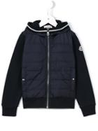 Moncler Kids Padded Panel Fleece Jacket, Boy's, Size: 8 Yrs, Blue