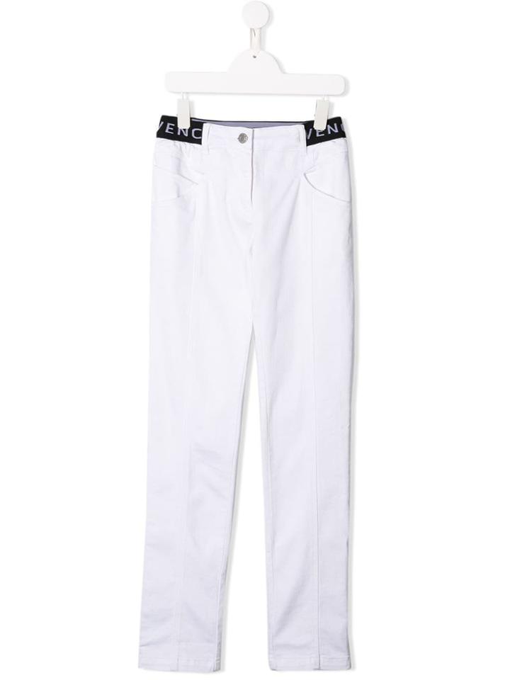 Givenchy Kids Teen Straight-leg Trousers - White