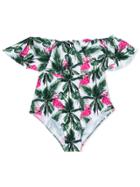 Mc2 Saint Barth Flamingo Palm Swimsuit - Green