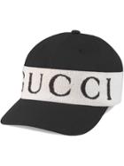Gucci Baseball Hat With Gucci Headband - Black