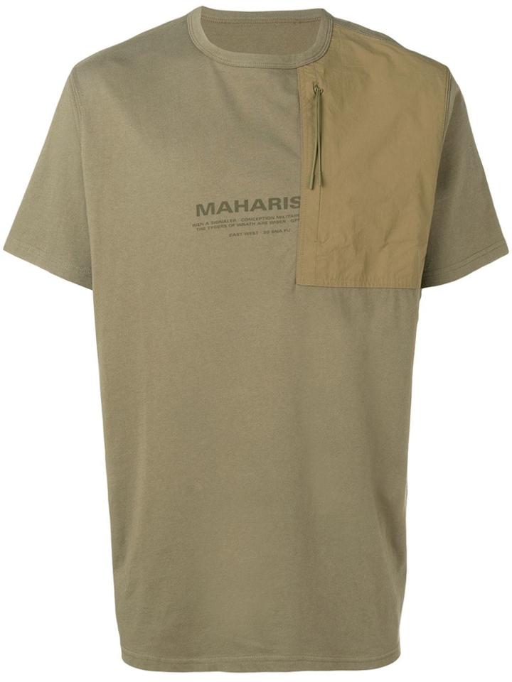 Maharishi Panelled T-shirt - Green