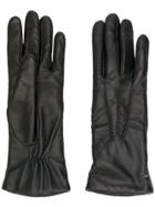 Manokhi Gathered Detail Gloves - Black