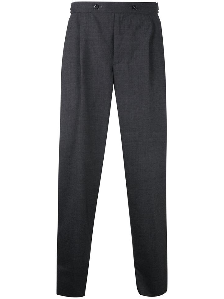 Kolor Front Pleat Tailored Trousers, Size: 4, Grey, Wool