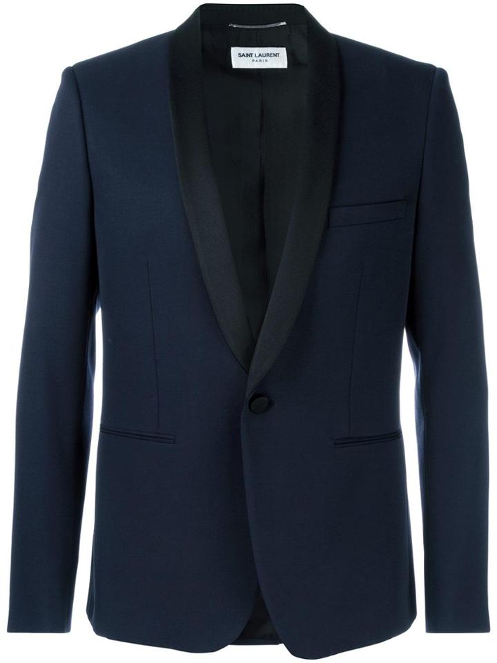 Saint Laurent 'iconic Le Smoking' Jacket - Blue