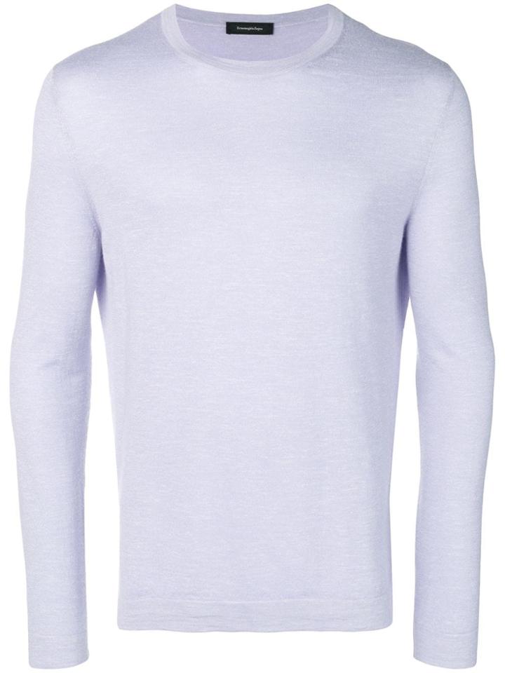 Ermenegildo Zegna Crew Neck Jumper - Purple