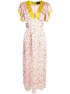 Cynthia Rowley Pamela Flutter Sleeve Maxi Dress - Pink