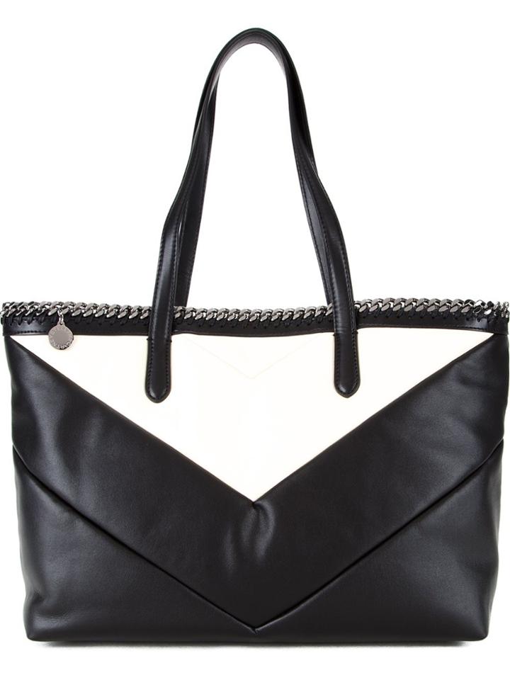 Stella Mccartney 'falabella' Open Top Tote - Black