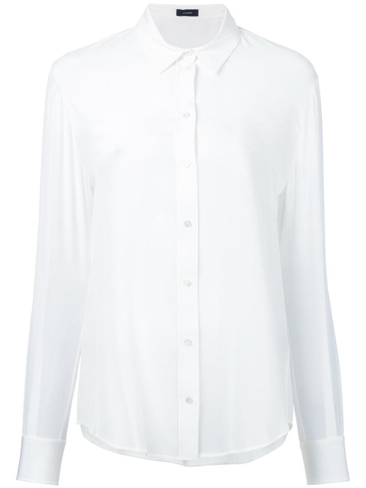 Joseph - Semi-sheer Shirt - Women - Silk - 42, White, Silk