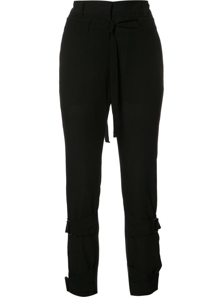 Ann Demeulemeester - Straight Trousers - Women - Wool - 36, Black, Wool