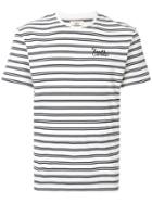 Kent & Curwen Logo Striped T-shirt - White