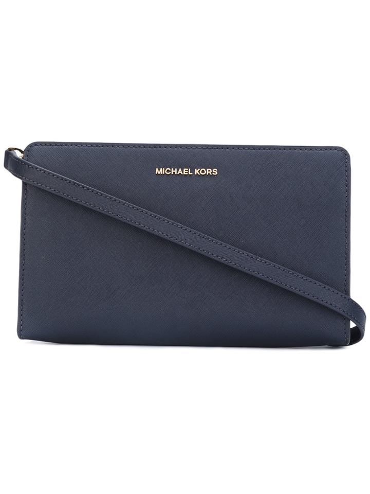 Michael Michael Kors Envelope Crossbody Bag - Blue