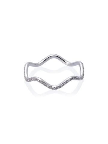 Sabine Getty Wave Diamond Ring - Metallic