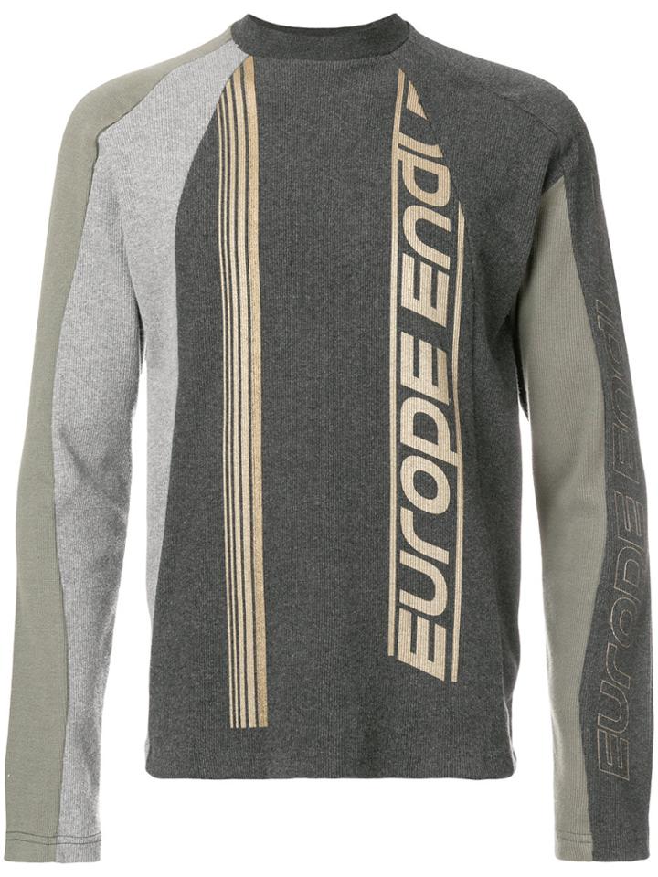 Gmbh Colour-block Fitted Top - Grey