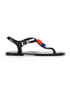 Dsquared2 Babe Wire Flip Flop Sandals, Women's, Size: 40, Black, Plastic