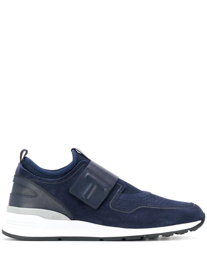 Tod's Suede Detail Sneakers - Blue